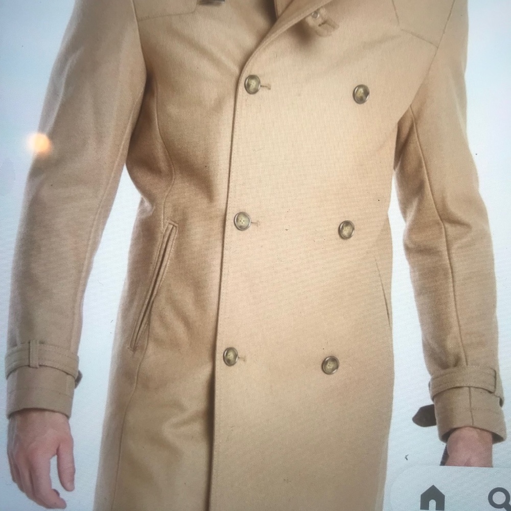 Kenneth Cole Melton Double Breasted Walker Jacket